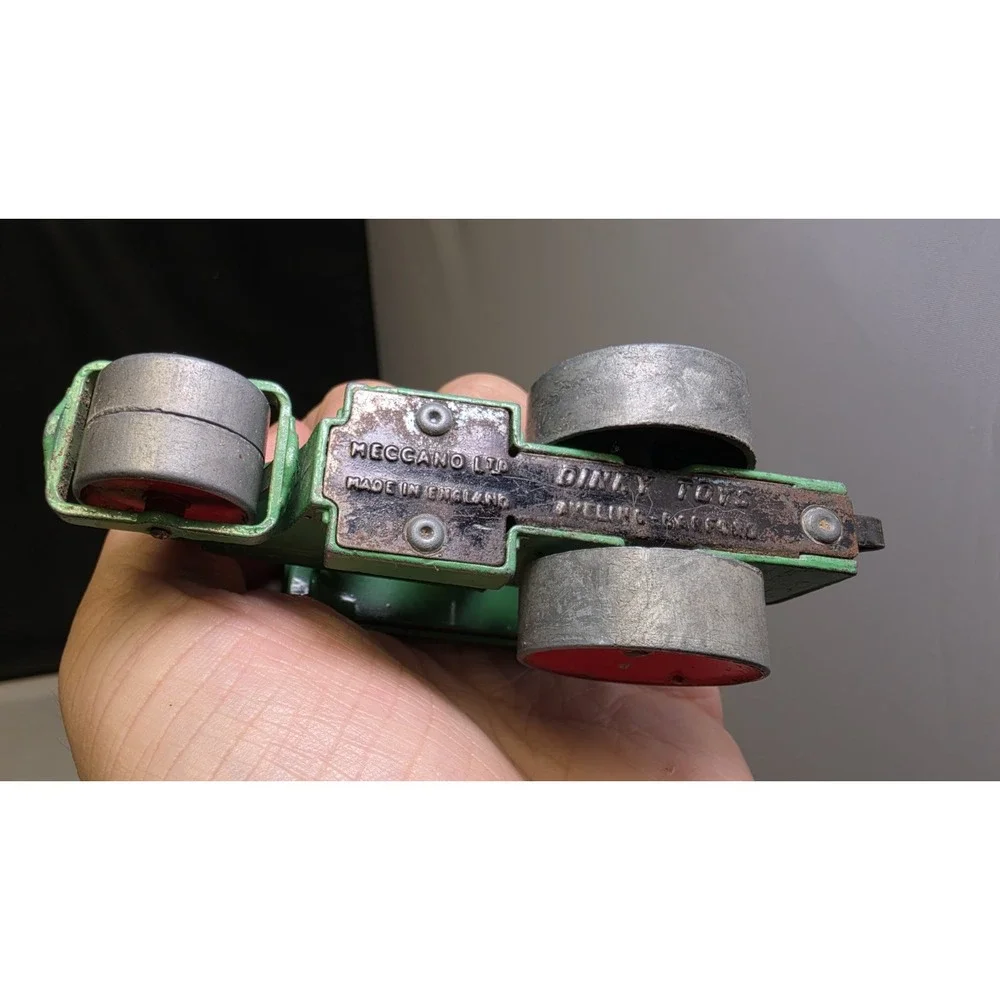 Vintage Dinky Meccano Green Aveling Barford Diesel Roller #279 1950's England